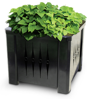 Square Steel Decorative Planter with Liner
