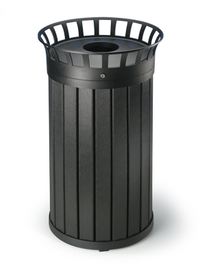 Model KR3032 | 32 Gal. Recycled Plastic Trash Receptacle