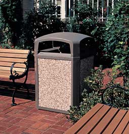 Model LS45 | 45 Gallon Dome Top Trash Receptacle