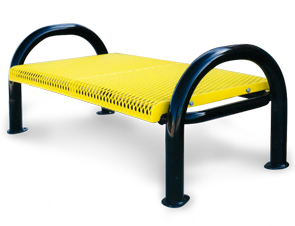 M4NB-P | Thermoplastic Coated Modern Style Bench without Back