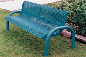 M6WB-P, Plastisol 6' Modern Style Bench