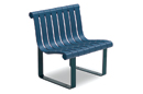 Model ML-F-3F | Modular Polypropylene Bench | No Arms - 1 Seat