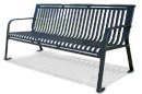 Thermoplastic Coated Riibed Steel Bench