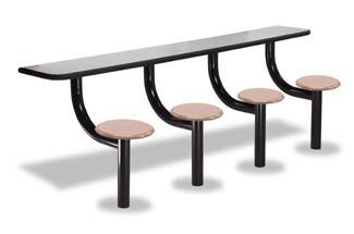 8' Rectangular Lunchroom Table