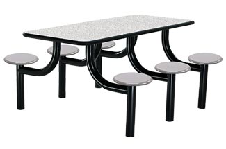6' Rectangular Lunchroom Table