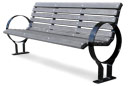 Recycled Plastic Outoor Benches | Omega Style