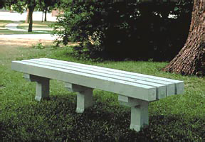 6' Length | In-ground Mount | Gray Bench | Gray Legs