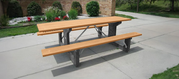 Recycled Plastic Handicapped Accessible Picnic Table