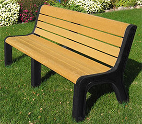 Recycled Plastic Park Bench | Malibu Bench