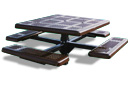 Perforated Pedestal Picnic Table