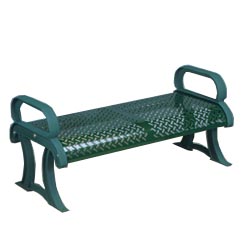 Model PB4CBS | Backless Perforated Steel Bench