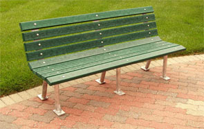 Model PB6-STP | Saint Pete Recycled Plastic Park Bench