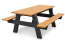 Recycled Plastic A-Frame Picnic Table