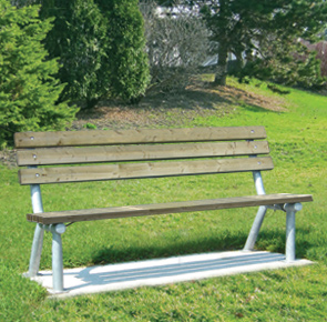 6' Treated Wood Bench