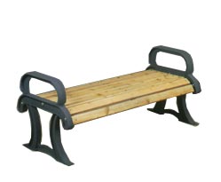 Model PC4CBS | Cedar Bench With Cast Frame