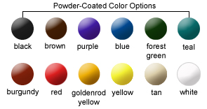 Powder-Coated Color Options