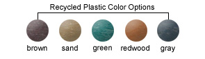 Recycled Plastic Color Options