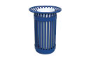 Ribbed Round Trash Receptacle