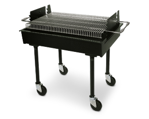 Charcoal-Fired Commercial Barbecue Grill 48"L x 28"W x 38"H