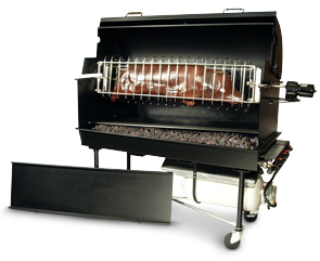Mobile-II-R, Propane Fired Mobile Mounted Pig Roaster Trailer Unit