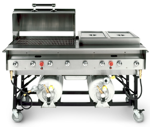 PG-SLPX, Stainless Steel Grill with Hood and Steamer Pan Accessories