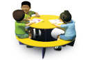 Kids Fun Size Plastic Picnic Table
