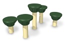 Frog Lily Pad Pedestals