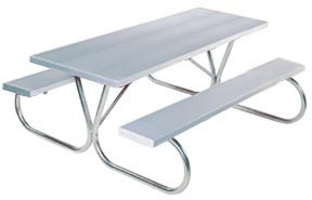 Model PK-6AA | Park King 6' Length, Anodized Aluminum Picnic Table