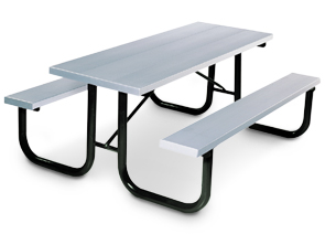 PMB-6AA  Park Master 6ft Anodized Aluminum with Black Enamel Frame