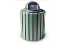 Recycled Plastic Trash Can | 32 Gallon