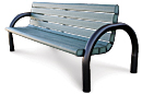 Modern Style Recycled Plastic Outdoor Bench