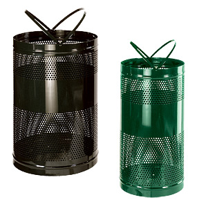 Perforated Basket Waste Receptacles