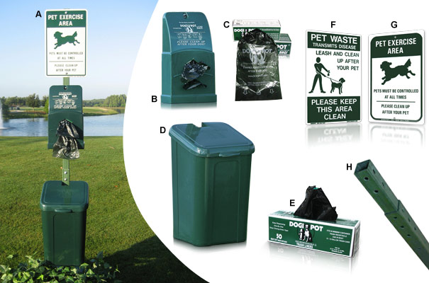 Polyethylene Plastic DOGIPOT® Pet Station