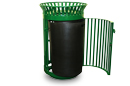 Queen City Series Gated Trash Receptacles