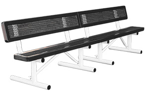 Model R10WB-P | 10' Thermoplastic Coated Bench