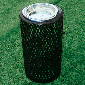 R11AU Expanded Steel Thermoplastic Coated Ash Urn