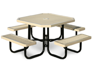 R468-P | 8' Plastisol Coated Bench with Back