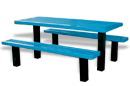 Pedestal Style Rectangular Picnic Tables