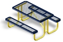 Kids Rectangular Picnic Table