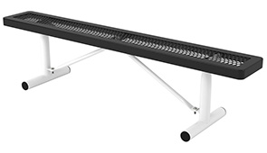 Model R6NB-P | 6' Thermoplastic Coated Backless Bench