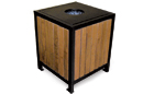 Wood Litter Receptacle | Regency Style