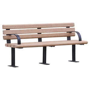 RP5WB-S Recycled Plastic Bench with Back