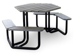Hexagon Table with Wheelchair Access