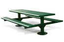 Thermoplastic Coated Double Pedestal Picnic Tables
