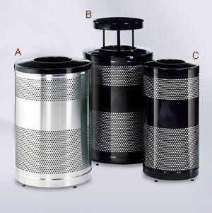 Perforated Steel Receptacles