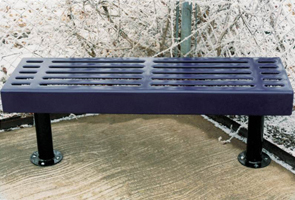 S6NB-S  Thermoplastic 6' Slat Style Bench