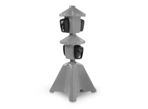 ADA Compliant SaniStand� Hand Sanitizer Stand with Four Dispensers