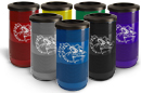 Round Trash Can with Flat Top Lid