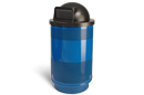 Perforated Steel Round Trash Can
