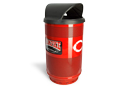 Custom Message Center Trash Receptacle